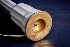 Clearance Pamono Heiberg Table Lamp in Porcelain and Brass from Søholm, 1950s