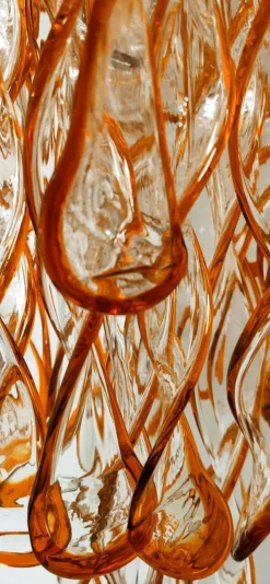 Hot Pamono Helix Waterfall Murano Chandelier by Aureliano Toso
