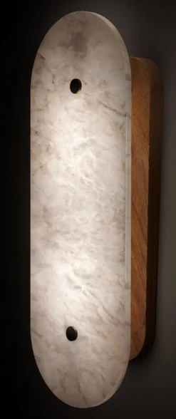 Discount Pamono Hikari Small Iroko Wood Wall Light by Alabastro Italiano