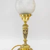 Sale Pamono Historistic Table Lamp with Original Cut Glass Shade, Vienna, 1890s