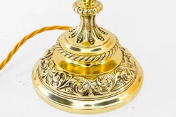 Sale Pamono Historistic Table Lamp with Original Cut Glass Shade, Vienna, 1890s