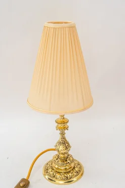 New Pamono Historistic Table Lamp with Original Cut Glass Shade, Vienna, 1890s