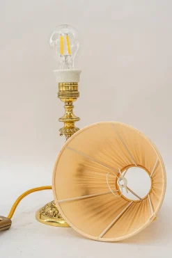 New Pamono Historistic Table Lamp with Original Cut Glass Shade, Vienna, 1890s