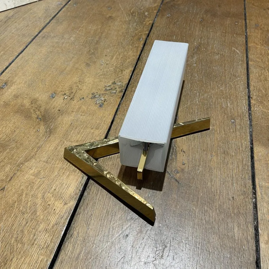 New Pamono Hollywood Regency Asymmetrical Bronze and Opaline Glass Sconces from Maison Arlus, 1970s, Set of 2