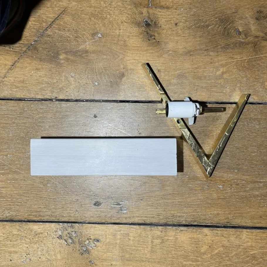 New Pamono Hollywood Regency Asymmetrical Bronze and Opaline Glass Sconces from Maison Arlus, 1970s, Set of 2