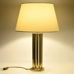 Clearance Pamono Hollywood Regency Brass Table Lamp from Josef Busche, 1970s