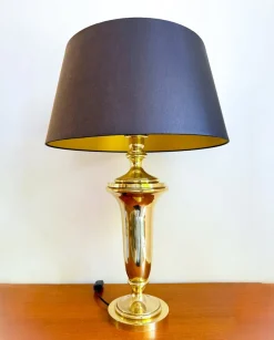 Discount Pamono Hollywood Regency Brass Table Lamp from Krisna, 1970s
