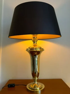 Discount Pamono Hollywood Regency Brass Table Lamp from Krisna, 1970s