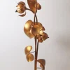 New Pamono Hollywood Regency Floral Floor Lamp attributed to Hans Kögel