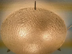 Discount Pamono Hollywood Regency Glass Ceiling Lamp by Kaiser, 1970s