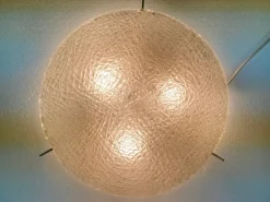 Discount Pamono Hollywood Regency Glass Ceiling Lamp by Kaiser, 1970s