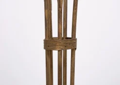 Online Pamono Hollywood Regency Gold Flower Shaped Floor Lamp, 1980s