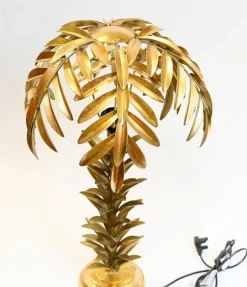 Outlet Pamono Hollywood Regency Palm Table Lamps, Set of 2