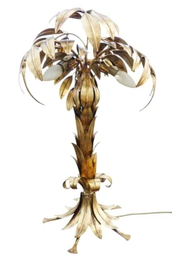 Pamono Hollywood Regency Palm Tree Table Lamp by Hans Kögl, 1980s