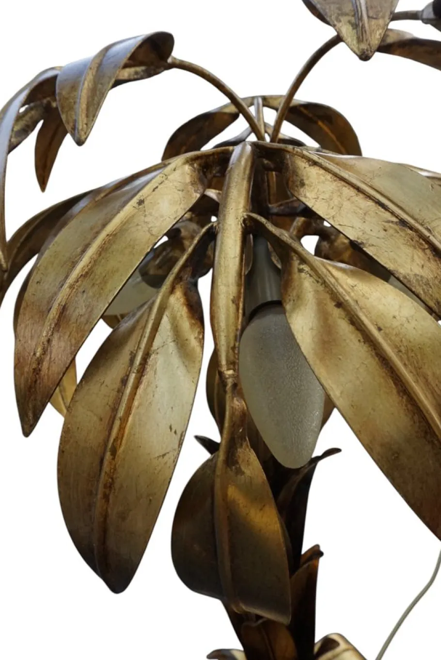 Pamono Hollywood Regency Palm Tree Table Lamp by Hans Kögl, 1980s