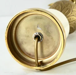 Sale Pamono Hollywood Regency Sculptural Brass Pineapple Table Lamp in the Style of Maison Jansen