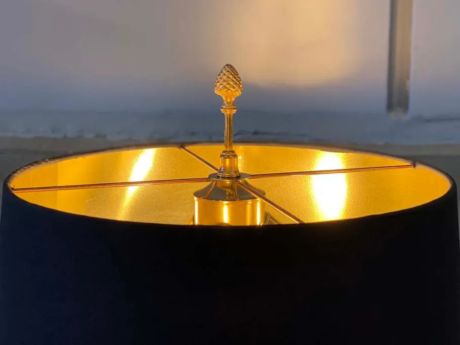 Online Pamono Hollywood Regency Style Palm Table Lamp from Maison Jansen, 1970s