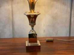 Online Pamono Hollywood Regency Style Palm Table Lamp from Maison Jansen, 1970s