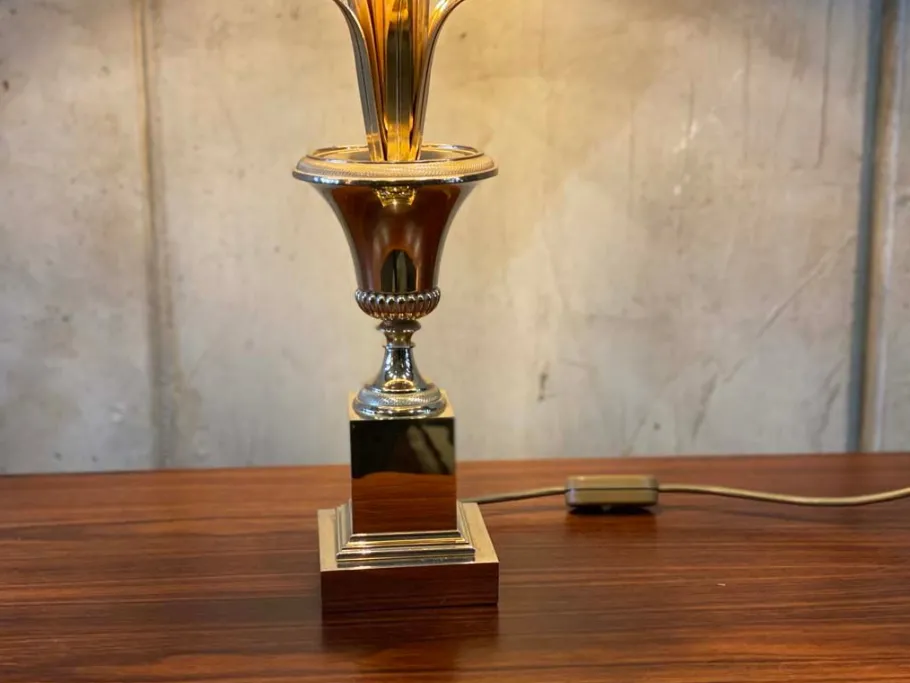 Online Pamono Hollywood Regency Style Palm Table Lamp from Maison Jansen, 1970s