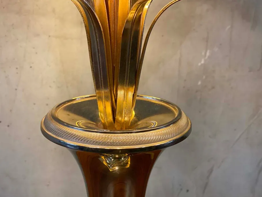 Online Pamono Hollywood Regency Style Palm Table Lamp from Maison Jansen, 1970s