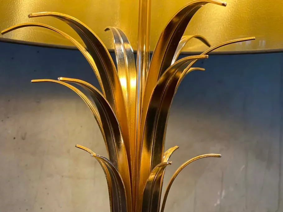 Online Pamono Hollywood Regency Style Palm Table Lamp from Maison Jansen, 1970s