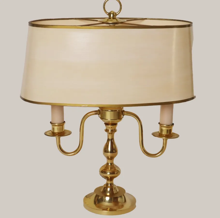 Discount Pamono Hollywood Regency Table Lamp in the style of French Bouillotte, 1980s