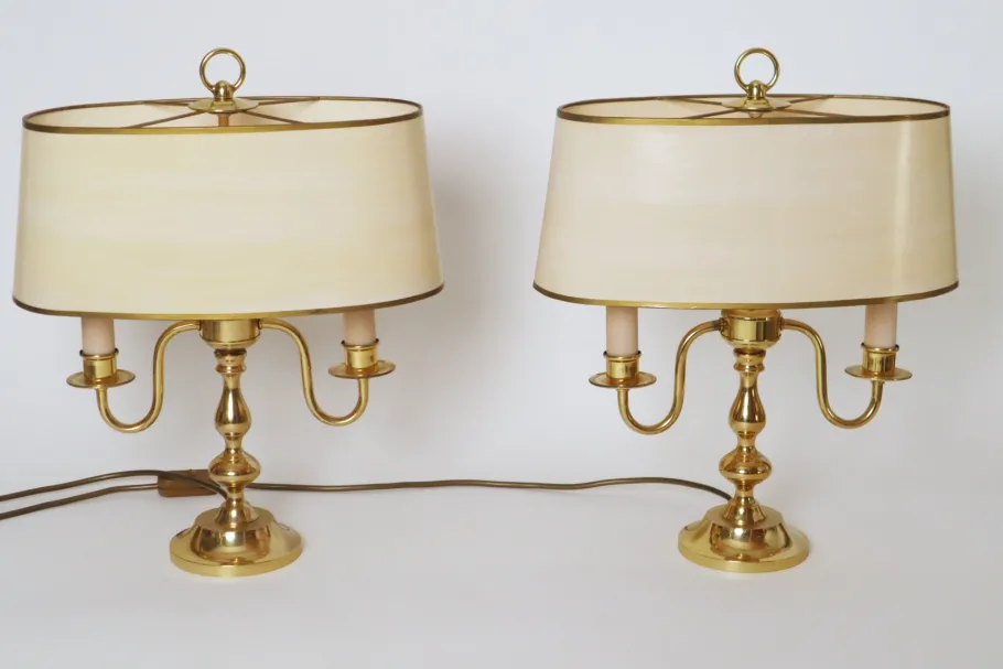 Discount Pamono Hollywood Regency Table Lamp in the style of French Bouillotte, 1980s