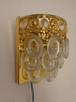 Sale Pamono Hollywood Regency Wall Lamps from Sölken Leuchten, 1970s, Set of 2