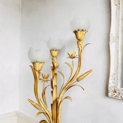 Best Pamono Hollywood Regency Wheat Sheaf Floor Lamp
