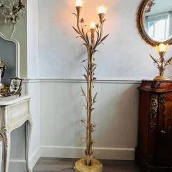 Best Pamono Hollywood Regency Wheat Sheaf Floor Lamp