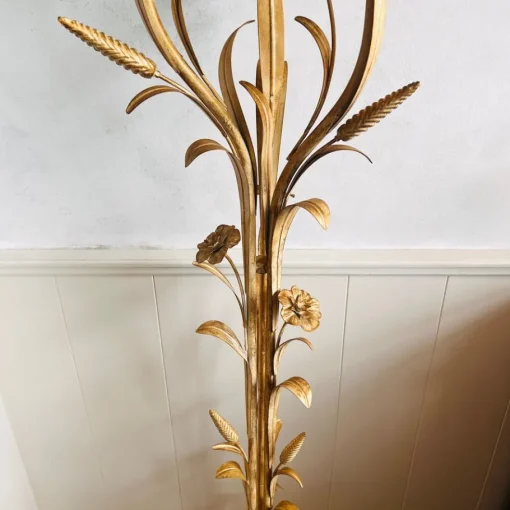 Best Pamono Hollywood Regency Wheat Sheaf Floor Lamp