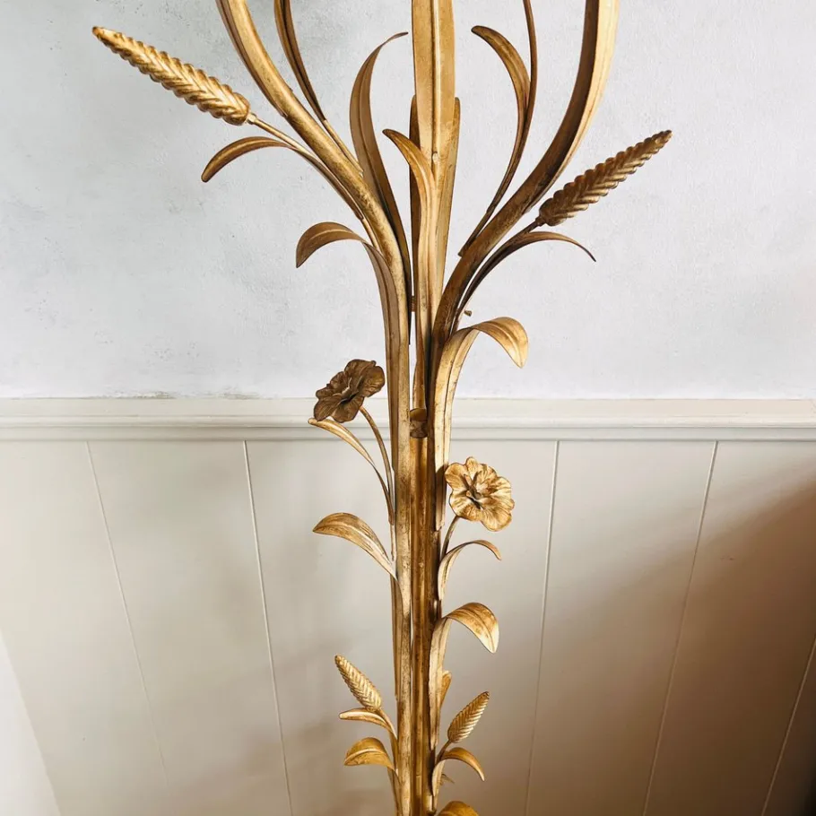 Best Pamono Hollywood Regency Wheat Sheaf Floor Lamp
