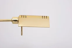 New Pamono Holtkoetter Brass Swing Arm Floor Lamp, Germany, 1980s