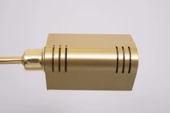 New Pamono Holtkoetter Brass Swing Arm Floor Lamp, Germany, 1980s