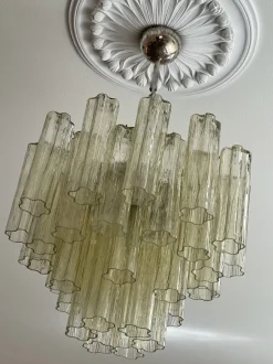 Discount Pamono Honey Murano Glass Chandeliers, Set of 2