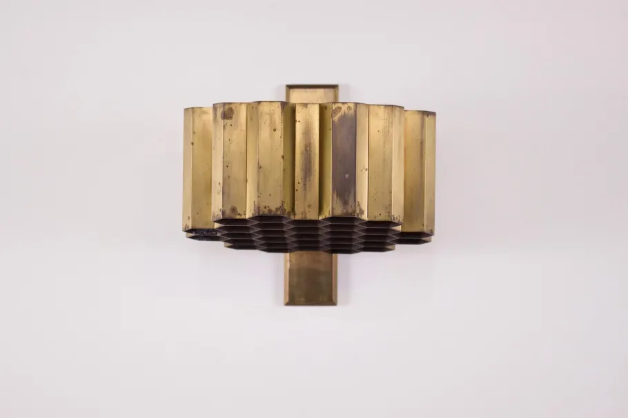 New Pamono Honeycomb Wall Lamp by Jules Wabbes, 1950s