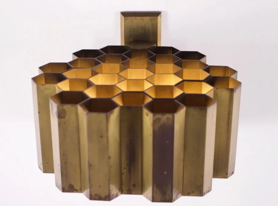 New Pamono Honeycomb Wall Lamp by Jules Wabbes, 1950s