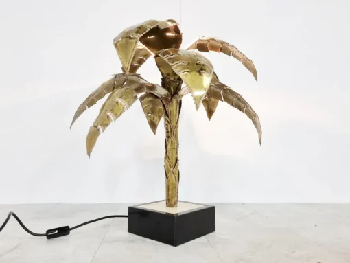 Best Pamono House Jansen Palm Table Lamp, 1970s