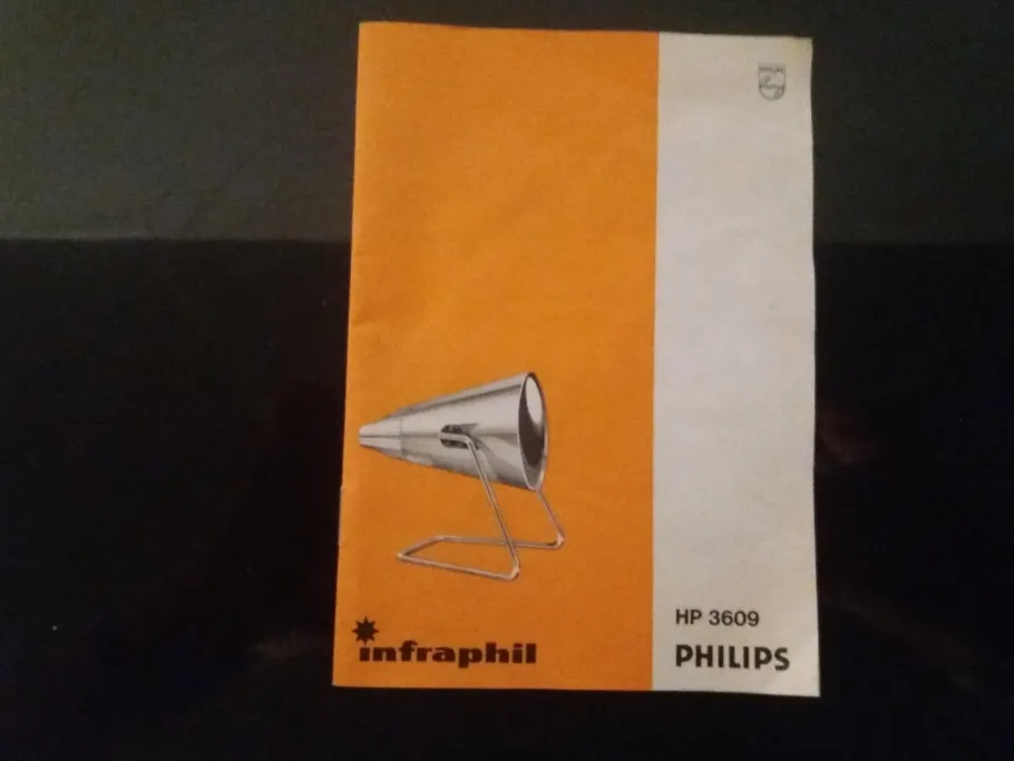 New Pamono HP 3609 Table Lamp by Charlotte Perriand for Philips, 1970s