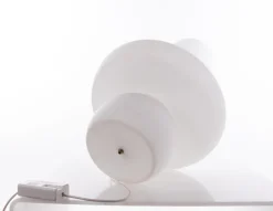 Online Pamono Huge Mushroom Table Lamp in White Murano Glass from De Majo, 1960s