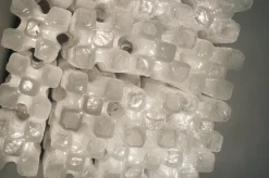 Hot Pamono Ice Glass Ceiling Lamp from Kalmar Franken Kg, 1960s