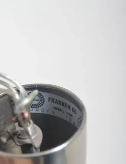 Discount Pamono Ice Glass Chandelier attributed to Kalmar Franken KG, 1960s