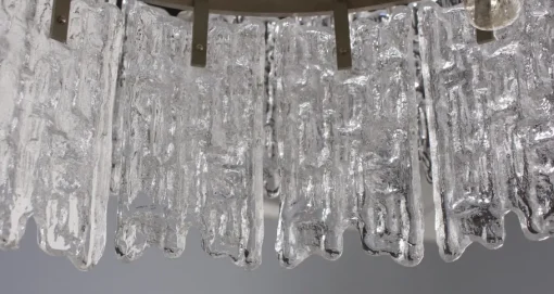 Best Pamono Ice Glass Chandelier by J. T. Kalmar