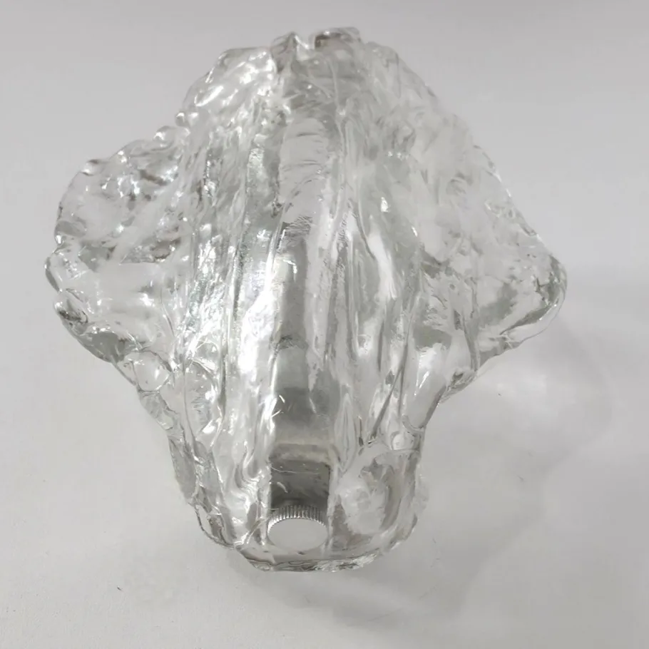 New Pamono Ice Glass Wall Lights by J. T. Kalmar for Kalmar Franken KG, 1970s, Set of 2