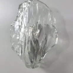 New Pamono Ice Glass Wall Lights by J. T. Kalmar for Kalmar Franken KG, 1970s, Set of 2