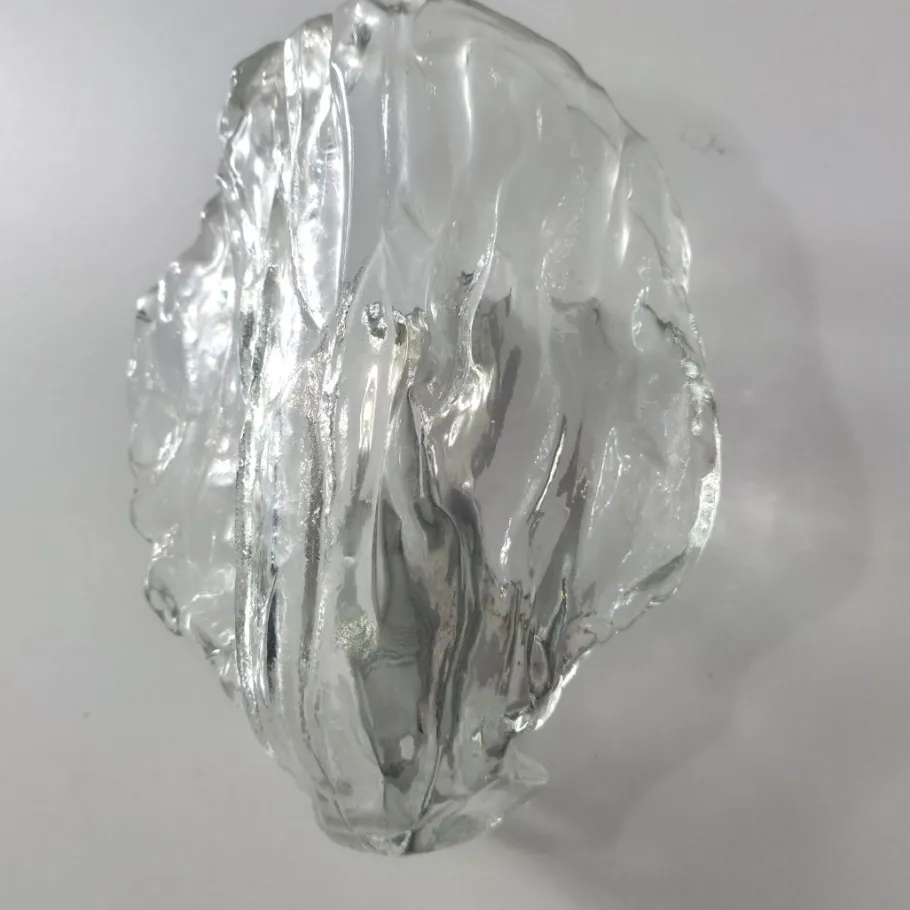 New Pamono Ice Glass Wall Lights by J. T. Kalmar for Kalmar Franken KG, 1970s, Set of 2