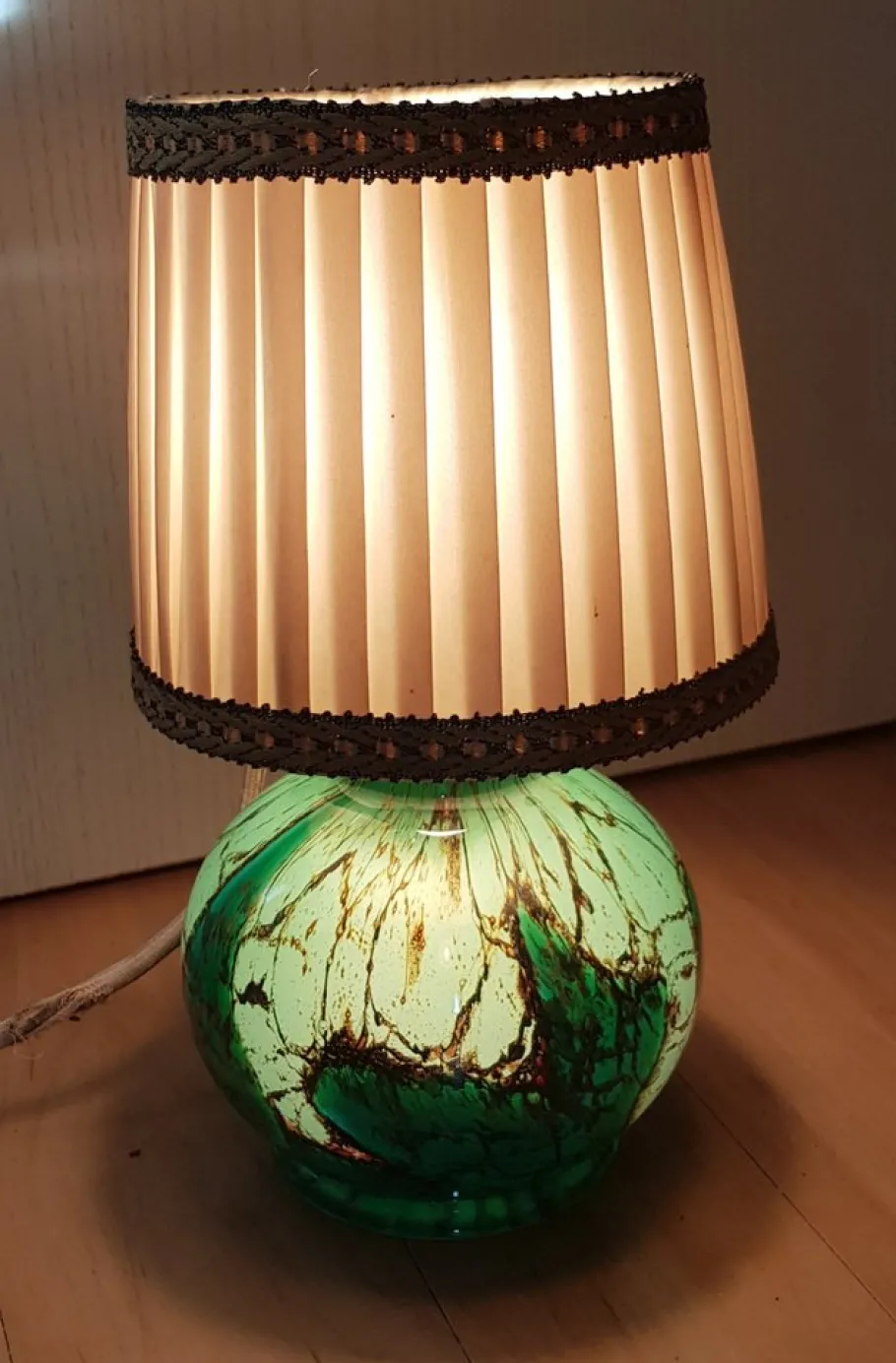 Discount Pamono Ikora Green Table Lamp by Karl Wiedmann for WMF, 1930s