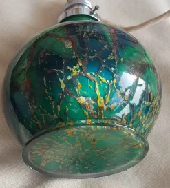 Discount Pamono Ikora Green Table Lamp by Karl Wiedmann for WMF, 1930s