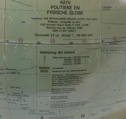 Clearance Pamono Illuminated Political Earth Globe from Räths, GDR, 1980s