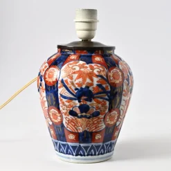 Hot Pamono Imari Porcelain Table Lamp, 1890s